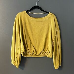We The Free Mustard Yellow Sweatshirt